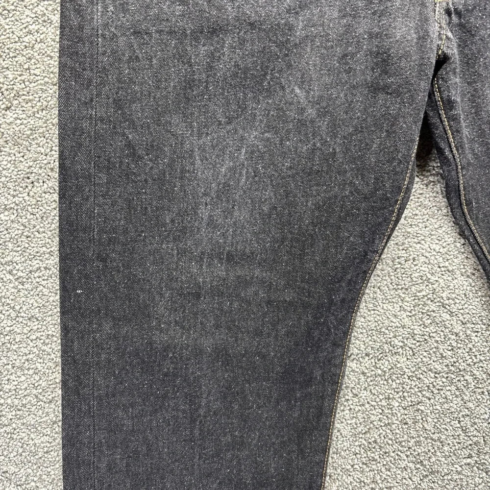Levi's 501 XX Button Fly Mens Measure 34x30 (36x32 On Tag) Black Denim Jeans EUC